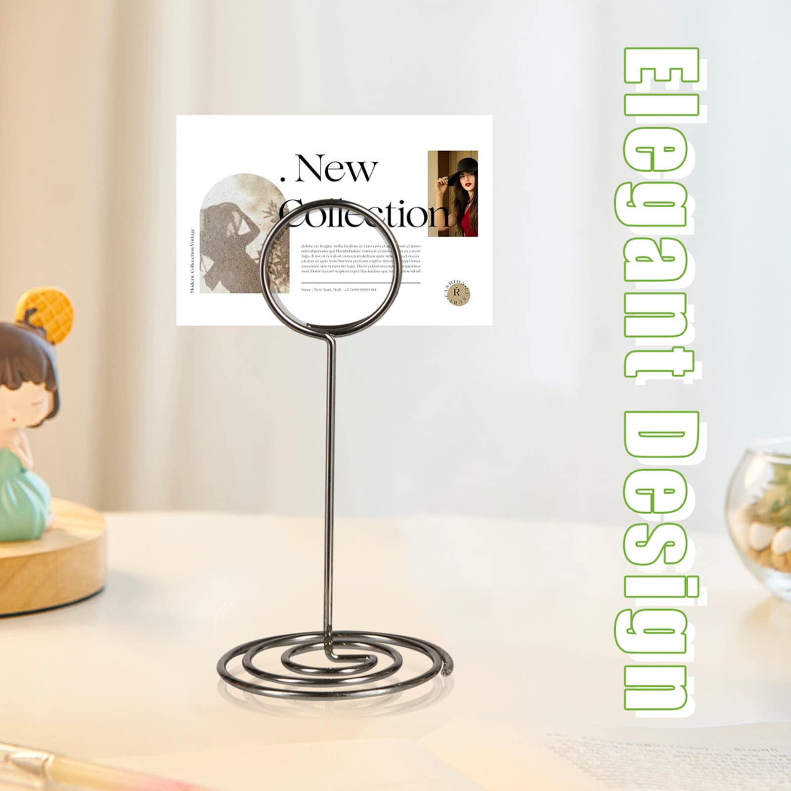 Amazon.co.jp: テーブル番号ホルダー シンプルなシルバー テーブル